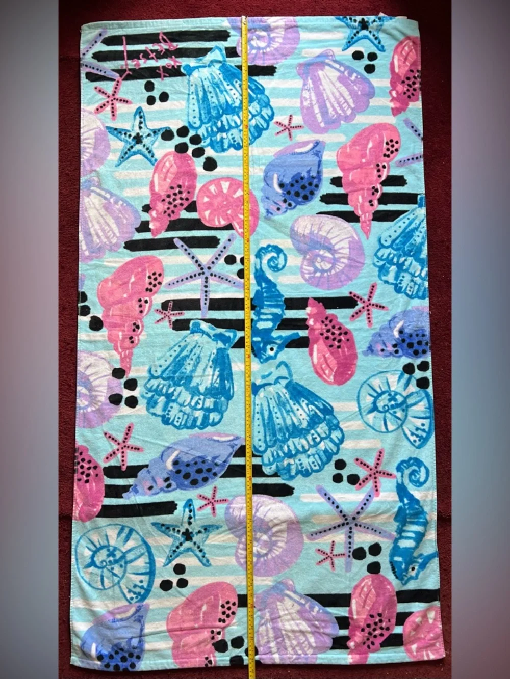Betsey Johnson Nautical Sea Life Beach Towel